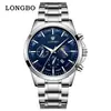 Reloj de cuarzo para hombre marca Longbo, reloj casual simple para parejas, reloj impermeable para hombre