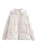 Roupas femininas novas para o outono e inverno de 2024, estilo europeu e americano, versátil, acolchoada de algodão, roupa pão, jaqueta acolchoada de algodão casual, jaqueta de couro PU