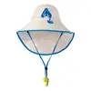 Chapéu de Proteção Solar Infantil, Proteção UV, Chapéu Cachecol de Aba Larga para Crianças Maiores, Meninos e Meninas, Guarda-Sol de Praia, Chapéu de Pescador com Proteção Solar