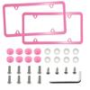 Accesorios para Coche Nuevo Transfronterizo Kit de Parachoques Soporte Plástico Marco de Placa de Licencia Recorte Estándar Americano Universal
