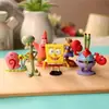 Bob Esponja Patricio Estrella Sr. Tanque de Peces Acuario Modelo de Oficina Hecho a Mano Cangrejos Paisajismo Adorno para Coche Juguete Decorativo