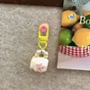 Lindo llavero de jarrón pequeño ins dulce caricatura colgante de mochila escolar accesorios de regalo de San Valentín para novias