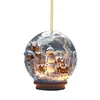 Transfronteiriça Novo Natal Quente Yeti Artesanato Acrílico Joias Floco de Neve Único Decoração Esfera Exquisita