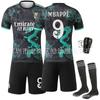 2526 Negro Verde No.9 Camiseta de Mbappé 5 Bellingham 7C Camiseta de Luo Real Madrid Edición Especial Patrón de Dragón Uniforme de Fútbol