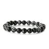Pulsera transfronteriza de Amazon temu piedra de fuego para hombres y mujeres alto sentido estilo ins punk pulsera joyería pulsera de cuentas