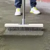 Cepillo de alambre para limpieza de pisos, cepillo de hierro de cerdas duras para eliminación de musgo, fregona de piso de mango largo, portátil, práctica, duradera y elegante