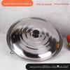 Aço inoxidável espessado tampa plana da panela da cozinha 30-44cm wok tampa da tampa da barraca frita 9.9 yuan loja