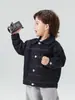 Outono 2026 Novidades de Vale do Vento Estilo Hong Kong Retrô Jaqueta Jeans Unissex Infantil Jaqueta Infantil Elegante Versátil Novo Produto