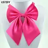 Color Sólido Cuello Flor Mujer Formal Profesional Corbata de Moño Mujer Estilo Preppy Versión Japonesa y Coreana Uniforme Estudiantil Banco Hotel Mariposa