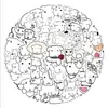 105 Novos Adesivos de Grafite de Desenho Animado Ganadi para Decorar Geladeiras, Skateboards, Adesivos Personalizados DIY, Venda por Atacado do Fabricante