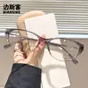 30349 Nova Armação de Óculos de Gatinho Popular Estilo Ins para Mulheres com Miopia Pode Ser Equipado com Lentes Quadradas e Redondas Anti-Luz Azul de Prescrição