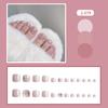 J241-280 usar uñas postizas para uñas de los pies chicas calientes espejo hielo a través de taladro de destello fino transfronterizo uñas postizas al por mayor