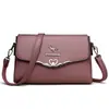 2026 Nova Bolsa de Ombro Único para Mãe de Meia-Idade Grande Capacidade Bolsa Pequena Versátil Couro Macio Moda Transversal Bolsa Feminina Atacado Transfronteiriço