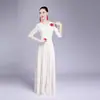 Vestido de coro 2019 nuevo disfraz de terciopelo para coro de adultos canción roja manga media música folclórica actuación de erhu disfraz femenino