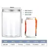Frasco transparente sellado de 100 ml, frasco de PET, frasco para alimentos, botella de plástico, almacenamiento de snacks de frutos secos, frasco de almacenamiento de plástico