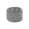 Venta Caliente Transfronteriza Pulsera Ancha de Franela Bohemia Caliente con Botón de Diamante y Strass, Pulsera de Moda Versátil para Comercio Exterior