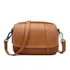 Bolsa Cruzada Cuadrada Pequeña Horizontal Baotou Capa Piel de Vaca Bolso de Hombro para Mujer Bolso Estilo Coreano para Mujer