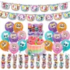 Super Gatitos Tema de Cumpleaños Decoración Suministros Pancarta Bandera de Pastel Globo Supergatitos
