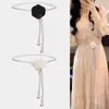 Colección de Cadenas para la Cintura, Joyería de Moda Transfronteriza Europea y Americana, Cadena para la Cintura de Perlas Artificiales para Mujer, Cadena Corporal Decorativa Ajustable de Alta Gama al por Mayor