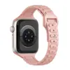 Adequado para Pulseiras Apple Watch iWatch S12/S10/9/8/Ultra3/Se Cintura Pequena Pulseira de Relógio de Silicone de Três Contas