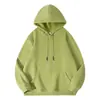 Sudadera de Algodón Puro de Invierno con Logo Personalizado Ropa de Trabajo Sudadera con Capucha y Forro Polar Pulóver Cuello Redondo Camisa para Reunión Anual Uniforme de Clase