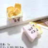 Cola Creme Capa de Celular Faixa de Cabeça Adesivo para Copo d'Água Gato Desenho Animado Estéreo Caixa Xiaoxin Série Roxa Acessórios de Resina DIY