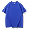 Camiseta da Planície de Hebei 230g Algodão Puro Ombro Normal Manga Curta Camiseta Masculina Gola Redonda Cor Sólida Marca Tendência Camiseta Cultural com Estampa Gráfica Manga Curta