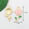 Fabricante de Accesorios de Joyería de Estilo Floral, Venta al por Mayor de Joyería DIY Hecha a Mano de Aleación, Accesorios de Joyería DIY con Goteo de Aceite Transfronterizo