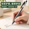 Bolígrafo de tinta neutra tipo pulsador, punta de fibra de carbono de 0.5 mm, adecuado para uso en oficina, exámenes estudiantiles, escritura y firma