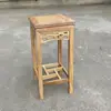 Suporte de Flores de Madeira Maciça em Estilo Chinês, Estilo Song Huizong, Suporte de Chão de Carvalho Vermelho e Madeira de Ulmeiro para Aquário de Bonsai, Suporte de Flores Simples para Interior de Alta Resistência
