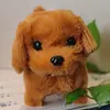 Cachorro de Brinquedo Elétrico Pelúcia para Crianças, Corgi Ursinho Realista que Anda e Late, Adequado para 1-3 Anos, Brinquedo Transfronteiriço