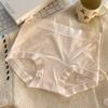 100A Ropa Interior Antibacterial de Entrepierna Extendida con Fragancia a Rosa para Mujer, Seda de Hielo de Cintura Media Transpirable que Cubre la Cadera, Calzones de Entrepierna de Fondo de Seda de Morera