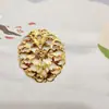 Pieza de Flor Antigua DIY Ovalada de Hierro Abanico de Flores Pieza de Flor Accesorios para Tocados de Novia Nuevo Chinoiserie