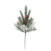 Decoración Navideña de Agujas de Pino Artificial Transfronteriza Accesorios de Rama de Pino Individual Piñas de Plástico Ramas de Bayas Festivas Frutas Rojas Árbol de Navidad