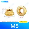 Porca Sextavada com Flange de Cobre H59 M3~M12 Porca Antiderrapante de Cobre Puro em Estoque Porca Sextavada com Flange Serrilhada
