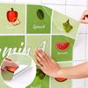 Bonitas pegatinas de cocina a prueba de aceite, resistentes a altas temperaturas, para azulejos de pared, para banco de cocina, impermeables, a prueba de aceite, autoadhesivas, para ventilador de cocina, papel tapiz para gabinete