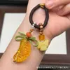 Cera de Abeja de Segunda Generación Varios Estilos Oso Bolsa de Queso Colgante Llavero DIY Exquisito Adorno de Joyería