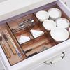 Caja de Almacenamiento para Cajones al por Mayor Caja Divisoria de Cocina Plástico Transparente Japonés Clasificación Vajilla Gabinete Cosmético Acabado