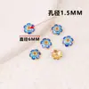 Lin Jing Porta-Flores Azul e Branco Espaçador DIY Acessórios para Brincos Feitos à Mão para Passar Pulseiras e Contas Espaçador Contas Tampa de Flor Materiais