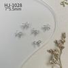 Estilo Japonês Popular Ouro e Prata Laço Joias de Nail Art Pequeno Fresco Mini Simples Laço Streamer Laço de Liga
