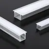 Canal de Aluminio para Luz Lineal Tira de LED de Aluminio Aleación de Aluminio Empotrada Montaje en Superficie Luz Lineal de Techo en Forma de U con Ranura