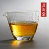 Taza de té de estilo japonés hecha a mano con patrón de martillo, taza de té de begonia transparente, juego de té de kung fu para el hogar, tetera compartida, tazón de té para verter, taza masculina