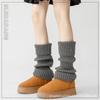 Meias Metálicas Padrão Meias Empilhadas Crianças Outono e Inverno Cobertura Grossa para Pernas Meias 3/4 Botas de Tricô Inverno Tamanho Plus