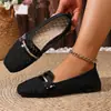 2026 Cómodos y Transpirables para el Trayecto Diario Versátiles Zapatos Casuales Tacón Bajo Moda Transfronteriza para Mujer Zapatos Planos Tejidos Huecos