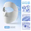 Máscara de Proteção Solar com Sensação de Gelo de Verão para Mulheres Dirigindo e Ciclismo, Máscara Facial com Proteção Anti-UV, Máscara Fina Respirável para Proteger do Sol
