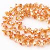 Venta al por mayor accesorios de joyería hechos a mano DIY Cristal cuentas sueltas chapado de alta temperatura agujero lateral cuentas cuadradas cuentas para pulsera accesorios para el cabello