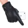 Guantes de Cuero de Invierno para Hombre, Cálidos y a Prueba de Frío, Forrados de Felpa, Engrosados, Impermeables, Compatibles con Pantalla Táctil, para Estudiantes y Mujeres, Motociclismo