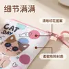 Bolsa Mini Nueva de Verano Cartera de Monedas Pu Gatito Estampado Bolso Cruzado al Hombro para Niños Cartera de Monedas de Cuero para Estudiantes