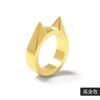 Anillo de cola de dedo rosa con arma antilobo, anillo de oreja de gato de autodefensa, anillo con hebilla de un solo dedo, rompeventanas, autodefensa para hombres y mujeres.