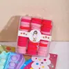 Faixa de Cabelo de Pelúcia com Elástico para Bebê Faixa de Cabeça Mola e Verão Meninas Anel de Polegar Fofo Não Machuca o Cabelo do Bebê Acessório de Cabeça Altamente Elástico